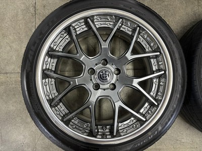 JDM Used WEDS 4-Wheel Set 19x8.5J +26 PCD 112 245/40ZR19 98Y tires (No Tires) - Image 3