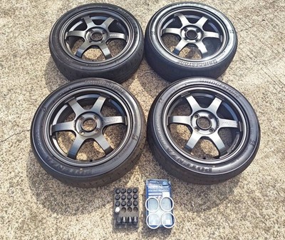 JDM Ultra-lightweight Rays VOLKRACING TE37 Sonic luxury set Includes 2 (No Tires)