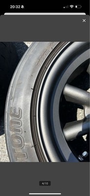 JDM Starting Bid 1 Yen Rare RS Watanabe 14x7J +8 PCD100 4H 8-spoke 4-Bo (No Tires) - Image 4