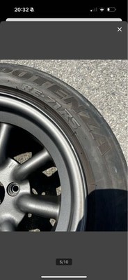 JDM Starting Bid 1 Yen Rare RS Watanabe 14x7J +8 PCD100 4H 8-spoke 4-Bo (No Tires) - Image 5