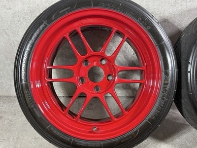 JDM Painted ENKEI RPF1 17in 9j +40 9.5j +18 PCD114.3 Advan A050 225/45 (No Tires) - Image 2