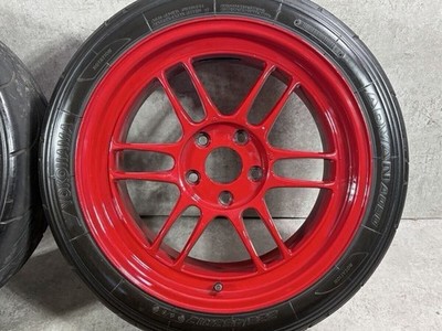 JDM Painted ENKEI RPF1 17in 9j +40 9.5j +18 PCD114.3 Advan A050 225/45 (No Tires) - Image 3