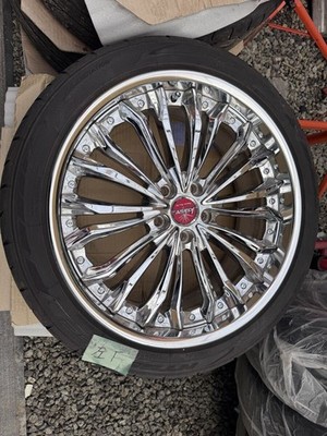 JDM Weds Kranze 20 Chrome Deep Rim Kranze Felsen Felsen br WEDS (No Tires)