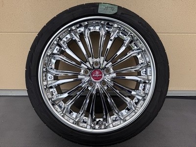 JDM Weds Kranze 20 Chrome Deep Rim Kranze Felsen Felsen br WEDS (No Tires) - Image 3