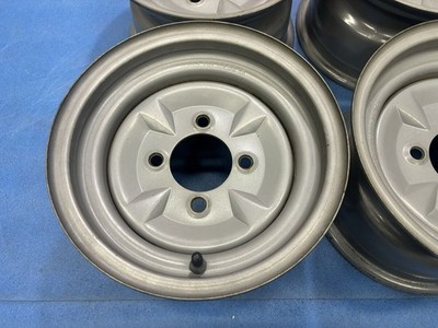 JDM Rare TSY TOPY iron chin deep rim steel wheels 1010X6J +21 actual m (No Tires) - Image 2