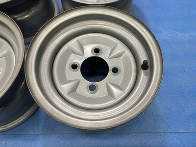 JDM Rare TSY TOPY iron chin deep rim steel wheels 1010X6J +21 actual m (No Tires) - Image 3