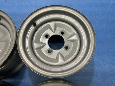 JDM Rare TSY TOPY iron chin deep rim steel wheels 1010X6J +21 actual m (No Tires) - Image 4