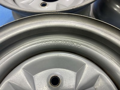 JDM Rare TSY TOPY iron chin deep rim steel wheels 1010X6J +21 actual m (No Tires) - Image 6