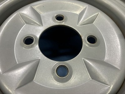 JDM Rare TSY TOPY iron chin deep rim steel wheels 1010X6J +21 actual m (No Tires) - Image 7