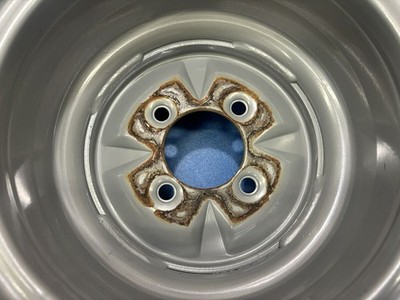 JDM Rare TSY TOPY iron chin deep rim steel wheels 1010X6J +21 actual m (No Tires) - Image 10