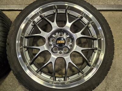 JDM Used All Seasons 4-Wheel Set BBS RS-GT RS988A Michelin 225/40R18 fo (No Tires)