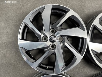 JDM RareToyota Aqua Black Suobar Genuine 16in 6J +45 PCD100 4-Wheel Set Inch (No Tires) - Image 5