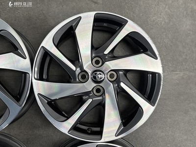JDM RareToyota Aqua Black Suobar Genuine 16in 6J +45 PCD100 4-Wheel Set Inch (No Tires) - Image 6