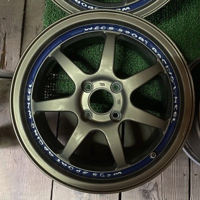 JDM WEDS SPORT wheels 15157J+38 PCD100-4H Hub 66mm Okinawa remote isla (No Tires) - Image 2