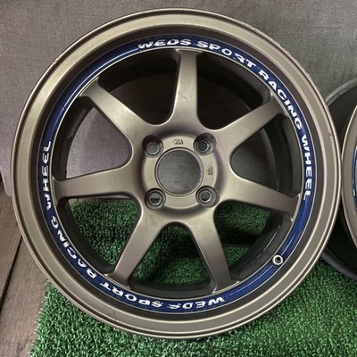 JDM WEDS SPORT wheels 15157J+38 PCD100-4H Hub 66mm Okinawa remote isla (No Tires) - Image 4