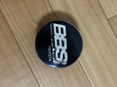 JDM BBS Center Cap 4-Individual Set Black with TOYOTA logo br br BBS (No Tires) - Image 2
