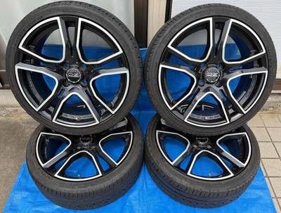 JDM OZ Racing Adrenalina 7J-17 +37 PCD100 4H with tires 4-Wheel Set br OZ R (No Tires)