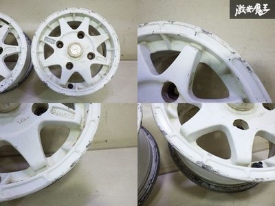 JDM Takechi Project Rally Heart Wheels 13x5.5J +38 4H PCD140 Competiti (No Tires) - Image 3