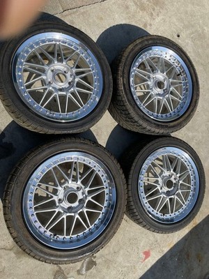 JDM Rare WORK 17-inch wheels different sizes front and rear discontinu (No Tires)