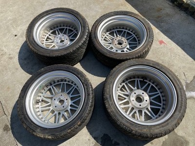 JDM Rare WORK 17-inch wheels different sizes front and rear discontinu (No Tires) - Image 2