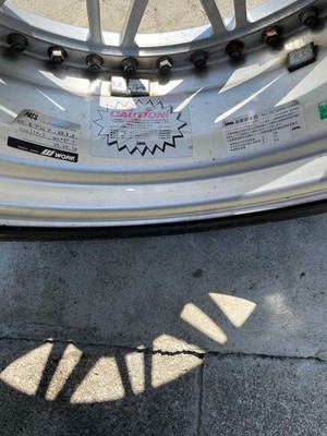 JDM Rare WORK 17-inch wheels different sizes front and rear discontinu (No Tires) - Image 3