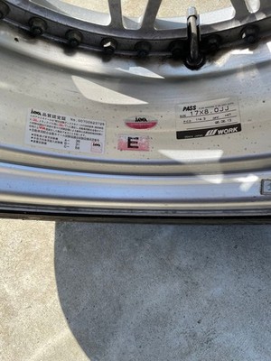 JDM Rare WORK 17-inch wheels different sizes front and rear discontinu (No Tires) - Image 4