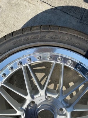JDM Rare WORK 17-inch wheels different sizes front and rear discontinu (No Tires) - Image 5
