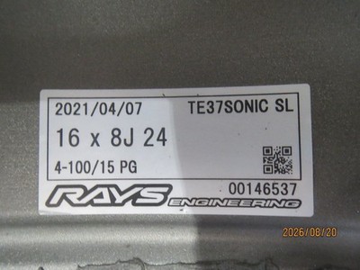 JDM RAYS VOLKRACING TE37 SONIC SL 16EG6 EF8 March 7J +34 / 8J +24 4H10 (No Tires) - Image 8