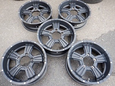 JDM Excellent condition MID RAYS Nitro Power Black 16-inch 5-Wheel Set whee (No Tires)