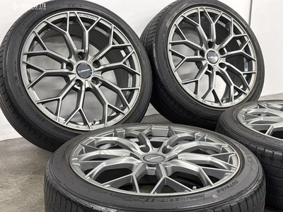 JDM LMsports LM-55M 17in 7.5J +53 PCD114.3 Dunlop Le Mans V 205/45R17 (No Tires) - Image 2