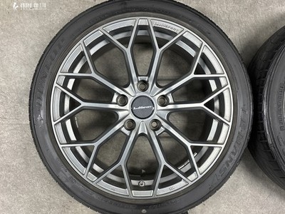 JDM LMsports LM-55M 17in 7.5J +53 PCD114.3 Dunlop Le Mans V 205/45R17 (No Tires) - Image 3