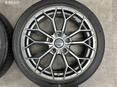 JDM LMsports LM-55M 17in 7.5J +53 PCD114.3 Dunlop Le Mans V 205/45R17 (No Tires) - Image 4