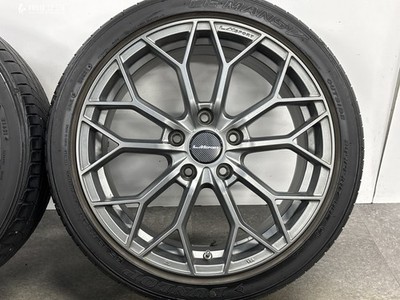 JDM LMsports LM-55M 17in 7.5J +53 PCD114.3 Dunlop Le Mans V 205/45R17 (No Tires) - Image 6