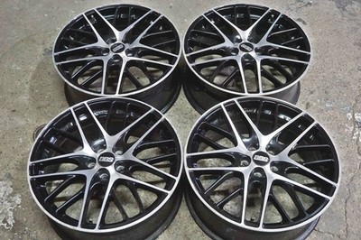 JDM BBS CS021 black polished 18-inch 7.5J +48 PCD100 Fits Prius CT200h (No Tires)