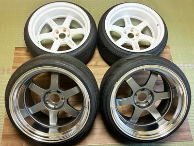 JDM RAYS TE37V MARK2 18x11J 4-Wheel Set Fairlady Z Z33 Z34 Silvia Skyline GT (No Tires)