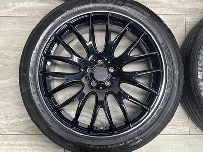 JDM Excellent Condition RAYS HOMURA 2x9 19in 8J +45 PCD100 Michelin Pr (No Tires) - Image 2