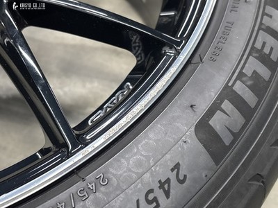 JDM Excellent Condition RAYS HOMURA 2x9 19in 8J +45 PCD100 Michelin Pr (No Tires) - Image 7