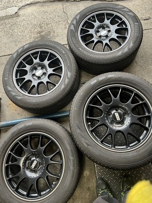 JDM BBS Motorsport 18-inch wheels with 255/55R18 tires 4-pack set for (No Tires)