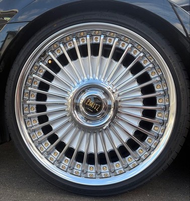 JDM WORK Imits Aluminum Wheel 20g Gold Studs (No Tires) - Image 2