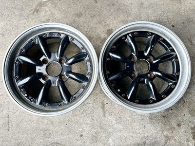 JDM Rare Used Aluminum Wheel "Watanabe SPEED STAR" 16X8JJ +38 Self-mea (No Tires)