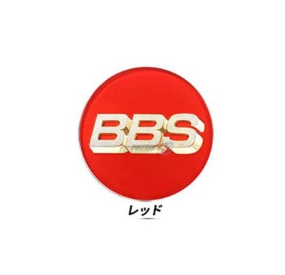 JDM BBS Emblem φ56 Red 4 Individual Set Center Emblem br br BBS (No Tires)