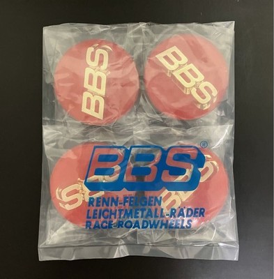 JDM BBS Emblem φ56 Red 4 Individual Set Center Emblem br br BBS (No Tires) - Image 2