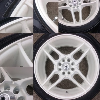 JDM Rare out-of-print TOM'S NA-R 16x7J OFF+35 4H PCD100 195/45R16 4-Wheel Set (No Tires) - Image 4
