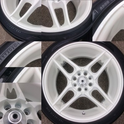 JDM Rare out-of-print TOM'S NA-R 16x7J OFF+35 4H PCD100 195/45R16 4-Wheel Set (No Tires) - Image 5
