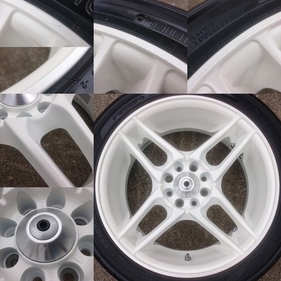 JDM Rare out-of-print TOM'S NA-R 16x7J OFF+35 4H PCD100 195/45R16 4-Wheel Set (No Tires) - Image 7