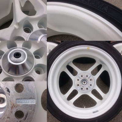 JDM Rare out-of-print TOM'S NA-R 16x7J OFF+35 4H PCD100 195/45R16 4-Wheel Set (No Tires) - Image 8