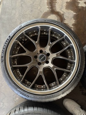 JDM Weds MAVERICK 1307M bronze aluminum wheels 205-hole for BMW M4 285 (No Tires) - Image 2