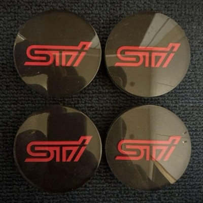 JDM STI Wheel Center Cap 4-Individual Set (No Tires)