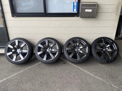 JDM R35 GT-R early model genuine wheels rear 4-Wheel Set 245/40/20 Nitto ti (No Tires)
