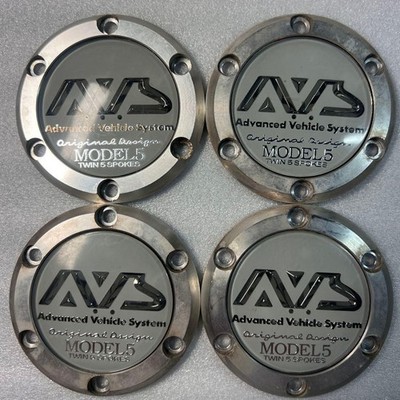 JDM AVS MODEL5 Wheel Center Cap 4-Individual Set (No Tires)